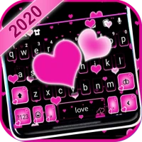 Love Pink Hearts Tema