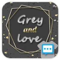Grey love skin for Next SMS