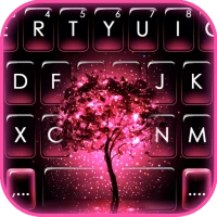 Neon Pink Galaxy Tema