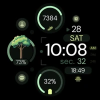 Digital Tree simple watch face
