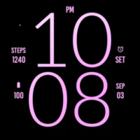 Pure Pink Light Watch Face