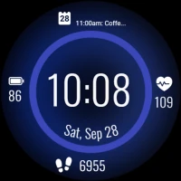 LED Neon Lights Watch Face