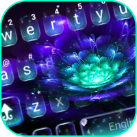 Galaxy Purple Flower Klavye Te
