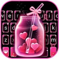 Pink Love Neon Tema
