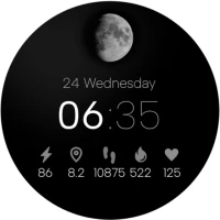 Minimal Watch Face Black