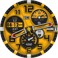 Orange Step Watch Face
