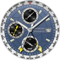 Analog BREMONT Watch face