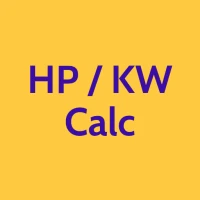 Hp to KW Calc