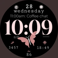 Butterfly simple watch face