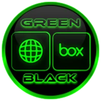Flat Black and Green IconPack